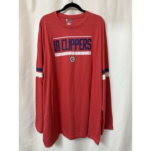 LA Clippers Men's Shirt NBA‎ Size 3XLT Long Sleeve Basketball. L9